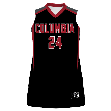 black red jersey design basketball