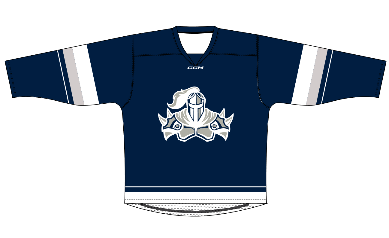 Custom Hockey Jersey Gray Light Blue-White
