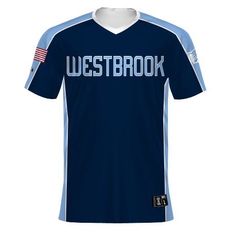 Buy SU Men's ColorBlock V-Neck Custom Sublimated Baseball Jersey