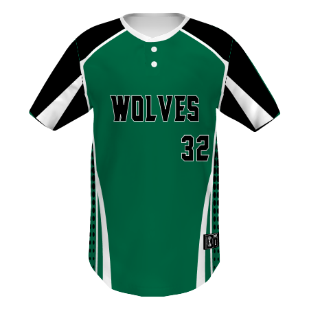 FreeStyle Sublimated Pin-Dot 2-Button Baseball Jersey