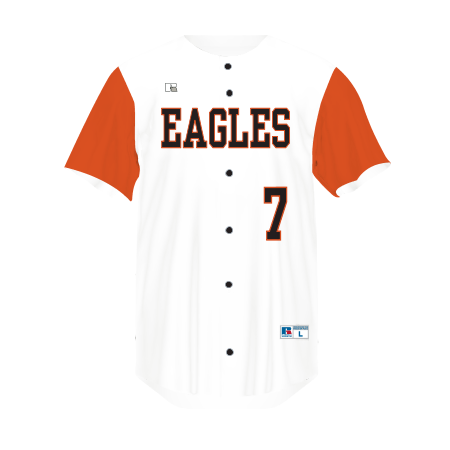 Russell CUT_356S2B  Youth FreeStyle Sublimated Two-Button Baseball Jersey