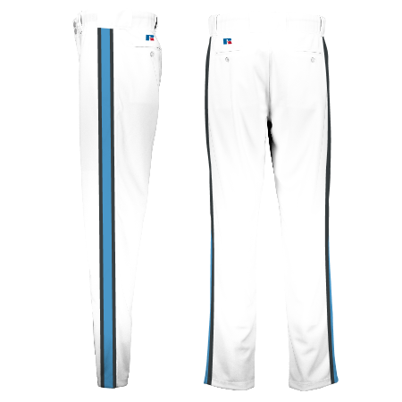 Russell Sublimated Baseball Pants, Side Stripes