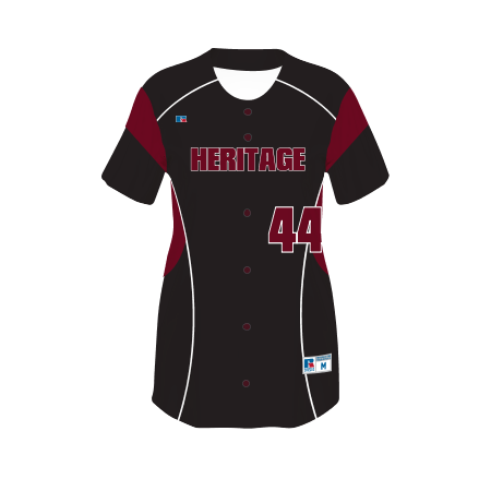 Control Series Premium - Womens/Girls Pinstripes Custom Sublimated Button  Front Softball Set