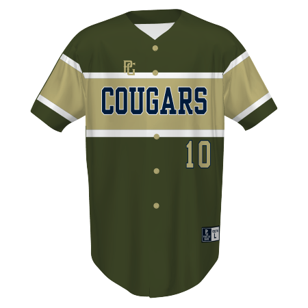 Hastings Baseball Sublimated Game Jersey - Green - 5KounT