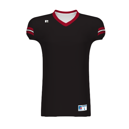 Custom Team Black Baseball Authentic White Red Strip Jersey Red